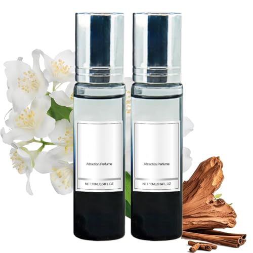 Pheromonparfüm Herren,New Pheromon Parfüm Original Herren,Pheromonparfüm Roll-on Pheromone Parfum Herren,Langanhaltender Duft,Verbesserte Düfte Pheromone Perfume für Kompakt&Tragbar (2PC) von vokkrv