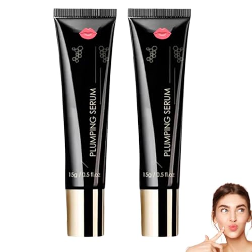 Plumpify Plumping Serum Oil, Plumpify Lip Boosting Serums,Plumpify Lip Oil Plumper,Plumpify Lip Booster Plumping Serum,Hydrating Lip Gloss for Dry Lips,Intensives Pflege,bis zu 24H Feuchtigkeit (2PC) von vokkrv