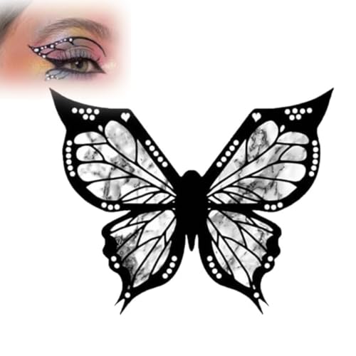 Schmetterling Eyeliner Schablone,Schmetterlingsförmiger Eyeliner-Stempel für symmetrischen,Lidschatten Schablone Augen Make-up Aufkleber Schablone,Eyeliner Schablone für Anfänger,Eyeliner Hilfe (1PC) von vokkrv