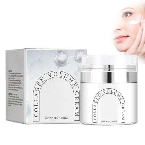 Ss Collagen Gesichtscreme, SS Collagen Volume Cream, Bio Korean Feuchtigkeitspflege für das Gesicht, Pflegende Anti-Aging Creme mit Kollagen Biosphären, Anti Falten gesichtscreme für damen (1PC) von vokkrv