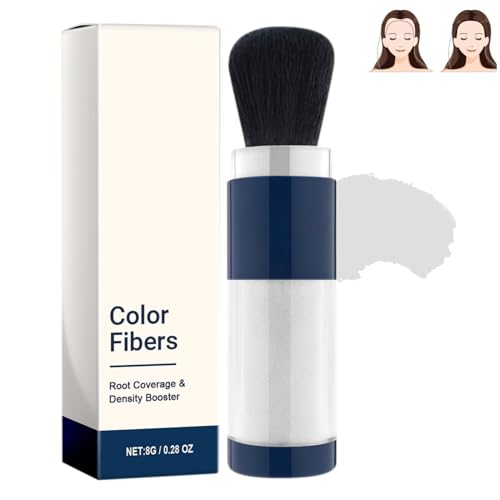 Supersize Color Fibers with Refill Set,Fill In Thinning Hair Instantly Thicker,wasserfestes Haar Makeup zum Ansatz kaschieren,Haar Concealer zur Haarverdichtung für Frauen und Männer (Weiß) von vokkrv