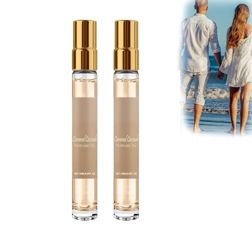 Taskeen Caramel Cascade Perfume, 2024 Taskeen Caramel Cascade Perfume Eau De Parfum for Women, Enhanced Scents Pheromone Parfüm, Long-Lasting Scent Fragrance Perfumes (2PC) von vokkrv