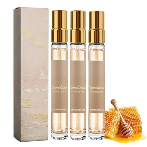 Taskeen Caramel Cascade Perfume, Woman Eau De Parfum, Enhanced Scents Pheromone Parfüm, Taskeen Caramel Cascade Perfume EDP Fragrance for Women, Long Lasting Scent Fragrance Perfumes (3PC) von vokkrv