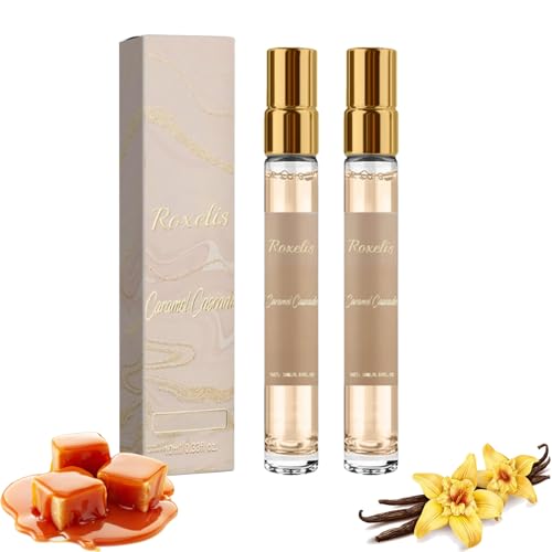 Taskeen Caramel Cascade Perfume EDP Fragrance for Women, Taskeen Caramel Cascade Eau De Parfum, Enhanced Scents Pheromone Parfüm, Long-Lasting Scent Fragrance Perfumes (2 Stück) von vokkrv