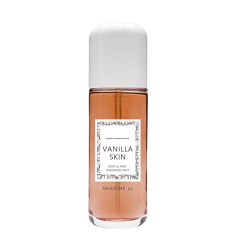 Vanilla Skin Perfume Body Mist,Body & Hair Fragrance Mist,Vanilla Hair & Body Perfume Spray,Travel Size Body Spray for Women,Floral and Fruity Perfume Aroma,Underlines Your Charm (Vanilla Skin) von vokkrv