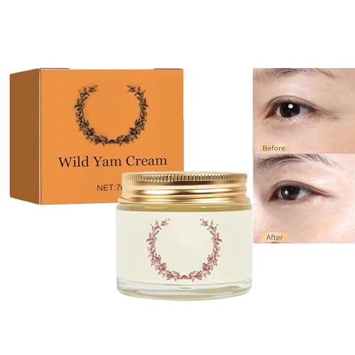 Wild Yam Root Cream,Women's Wild Yam Cream,Wild-Yam-Creme Bio für Den Hormonhaushalt,Bio-Wild-Yam-Wurzelcreme für Frauen zur Förderung der Perimenopause und Menopause,Unterstützt alle Hauttypen von vokkrv