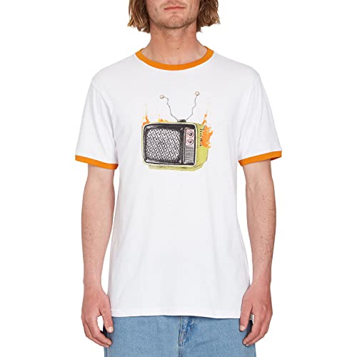 volcom T-Shirt FA Stoneyvision SST White Herren – Größe M – Weiß, weiß von Volcom