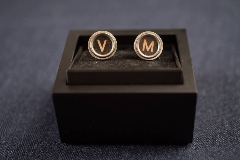 Schreibmaschine Buchstaben Manschettenknöpfe, Vintage Steampunk Handgemachte Retro Tolles Geschenk Für Männer von volfwood