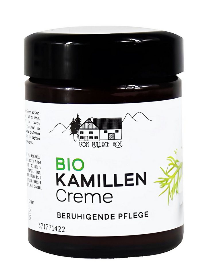 vom Pullach Hof Feuchtigkeitscreme BIO KAMILLEN CREME 100ml beruhigend Pflegecreme Körpercreme 40, Hautpflege Massage Hautpflege Lotion Balsam Gel von vom Pullach Hof