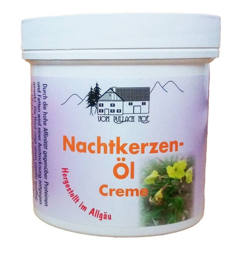vom Pullach Hof Feuchtigkeitscreme NACHTKERZEN-ÖL CREME 250ml Feuchtigkeitscreme Nachtkerzenöl 51, Hautcreme Hautpflege Haut Balsam Allgäu von vom Pullach Hof