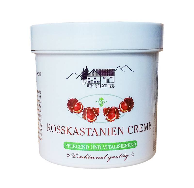 vom Pullach Hof Feuchtigkeitscreme ROSSKASTANIEN CREME 250ml Hautpflege Hautcreme Beincreme 78, Feuchtigkeitscreme Massage Haut Creme Balsam Lotion Gel von vom Pullach Hof