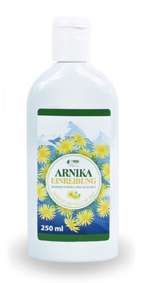 vom Pullach Hof Körperbalsam ARNIKA EINREIBUNG 250ml mit Latschenkiefern und Menthol Massage 91, Körperpflege Balsam Creme Gel Lotion von vom Pullach Hof