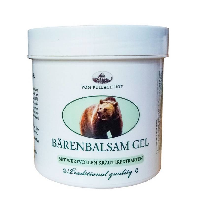 vom Pullach Hof Körperbalsam BÄRENBALSAM GEL 250ml Rücken Beine Muskeln Bärenbalsam Bärensalbe 26, Creme Salbe von vom Pullach Hof