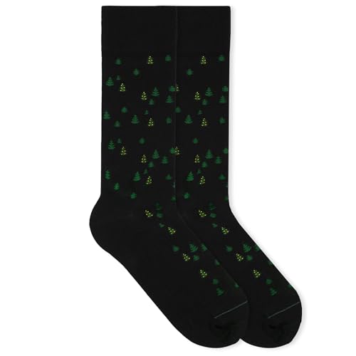 von Jungfeld - 1er Set Motiv Socken mit Christmas Tree Raven Black Icon - Bunte Socken in Gr.35-38 von von Jungfeld
