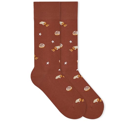 von Jungfeld - 1er Set Motiv Socken mit Cinnamon Rolls Icon - Bunte Socken in Gr.39-42 von von Jungfeld