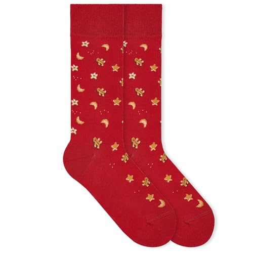 von Jungfeld - 1er Set Motiv Socken mit Cookie Scarlett Red Icon - Bunte Socken in Gr.43-46 von von Jungfeld