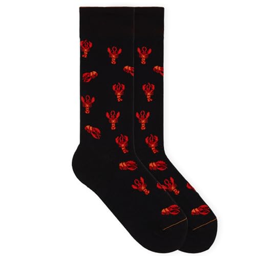 von Jungfeld - 1er Set Motiv Socken mit Lobster Ink Black Icon - Bunte Socken in Gr. 43-46 von von Jungfeld