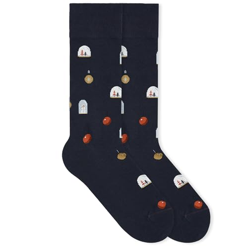 von Jungfeld - 1er Set Motiv Socken mit Snow Globe Icon - Bunte Socken in Gr.43-46 von von Jungfeld