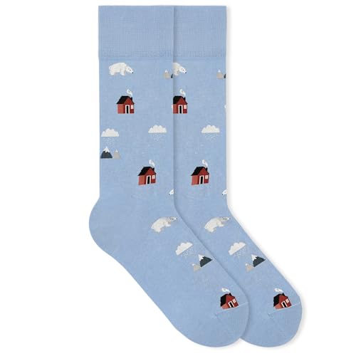 von Jungfeld - 1er Set Motiv Socken mit Snow Storm Icon - Bunte Socken in Gr.43-46 von von Jungfeld