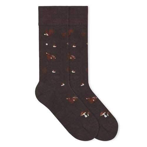von Jungfeld - 1er Set Motiv Socken mit Squirrel Forest Icon - Bunte Socken in Gr. 35-38 von von Jungfeld