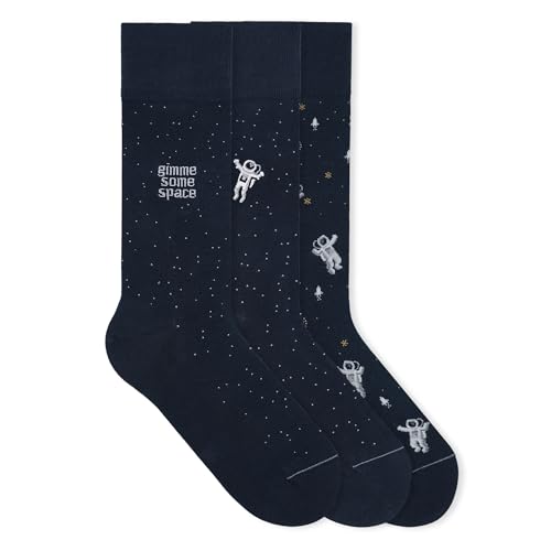 von Jungfeld - 3er Set Motiv Socken mit Universe Icon - Bunte Socken in Gr. 39-42 von von Jungfeld