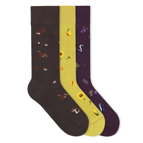 von Jungfeld - 3er Set Motiv Socken mit Wilderness Icon - Bunte Socken in Gr. 35-38 von von Jungfeld