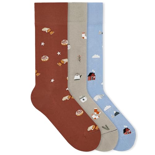 von Jungfeld - 3er Set Motiv Socken mit verschiedenen Icons - Bunte Socken in Gr.35-38 von von Jungfeld
