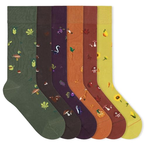 von Jungfeld - 6er Set Motiv Socken mit Hunter Icon - Bunte Socken in Gr. 35-38 von von Jungfeld