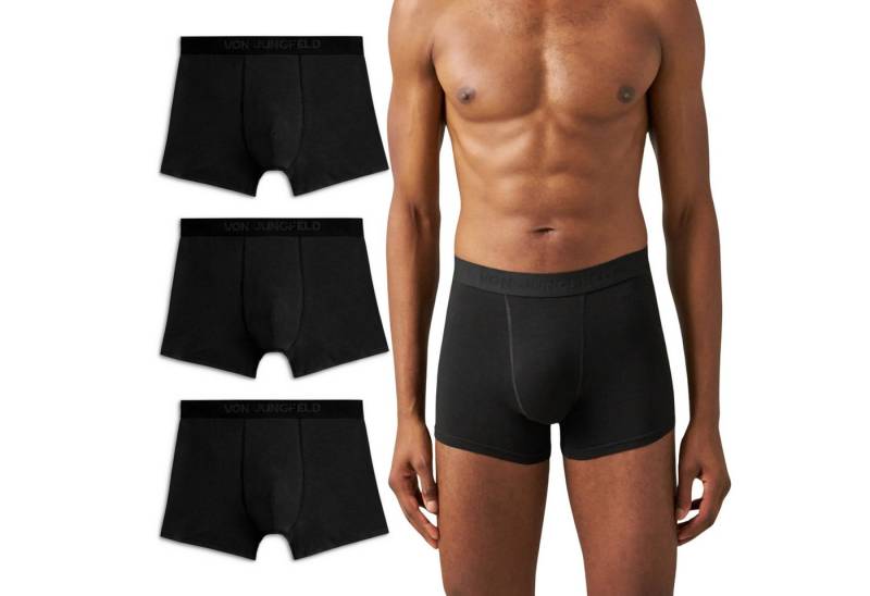 von Jungfeld Boxershorts Briefs Baumwolle Men (3-St., 3er-Pack) Eng anliegende Boxershorts ohne kratzendes Etikett von von Jungfeld