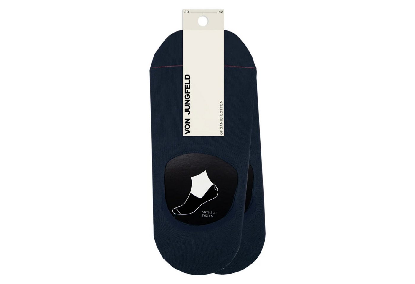 von Jungfeld Füßlinge Anti-Rutsch Baumwoll-Mischung 35-46 Unisex (2-Paar, 2 Paar) von von Jungfeld