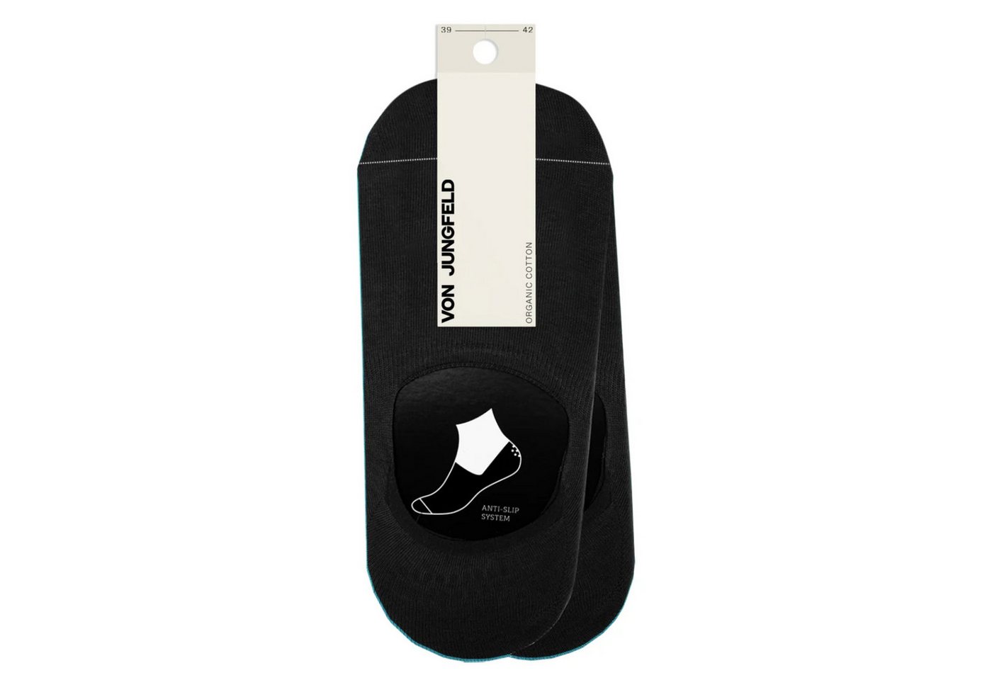 von Jungfeld Füßlinge Anti-Rutsch Baumwoll-Mischung 35-46 Unisex (2-Paar, 2 Paar) von von Jungfeld