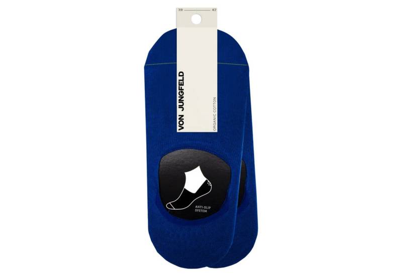 von Jungfeld Füßlinge Doppelpack Baumwoll-Mischung 35-46 Unisex (2-Paar, 2 Paar) rutschfest aus Bio-Baumwolle von von Jungfeld