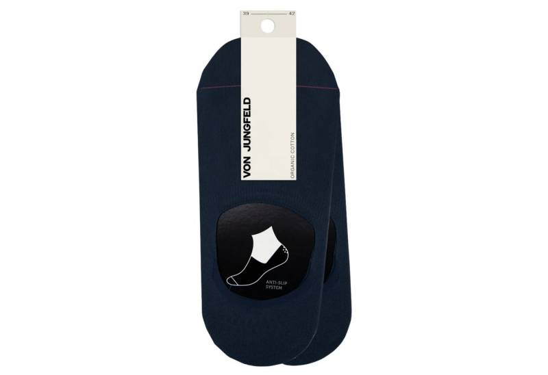 von Jungfeld Füßlinge Doppelpack Baumwoll-Mischung 35-46 Unisex (2-Paar, 2 Paar) rutschfest aus Bio-Baumwolle von von Jungfeld