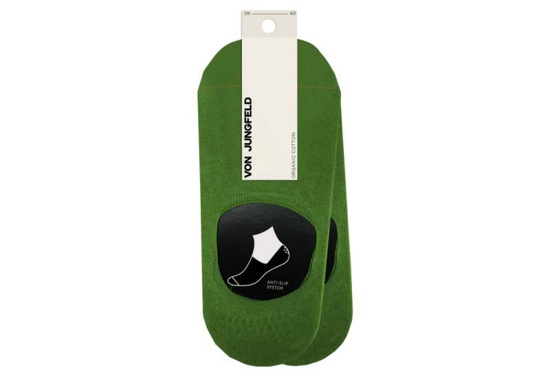 von Jungfeld Füßlinge Doppelpack Baumwoll-Mischung 35-46 Unisex (2-Paar, 2 Paar) rutschfest aus Bio-Baumwolle von von Jungfeld