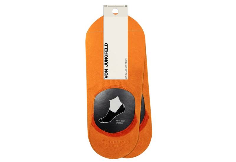 von Jungfeld Füßlinge Doppelpack Baumwoll-Mischung 35-46 Unisex (2-Paar, 2 Paar) rutschfest aus Bio-Baumwolle von von Jungfeld