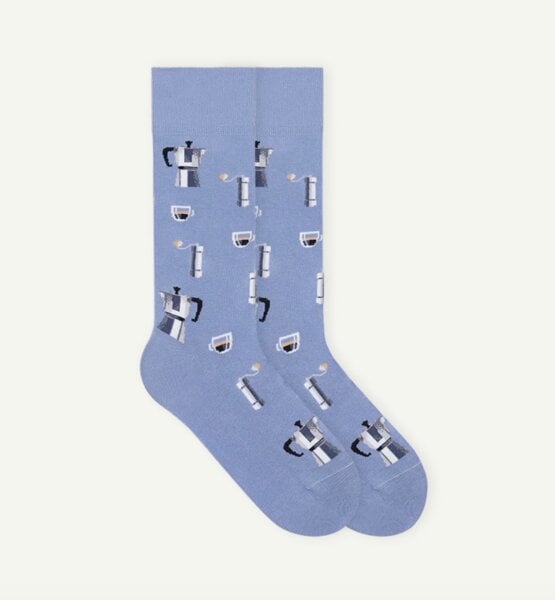 von Jungfeld Gemusterte Socken mit Espresso Icon | 1 Paar von von Jungfeld