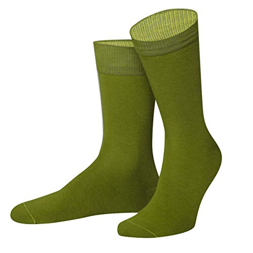 VON JUNGFELD® - 1 Paar Herren Socken aus Bio-Baumwolle - Strumpf Herrensocken Gr. 39-41 grün von VON JUNGFELD