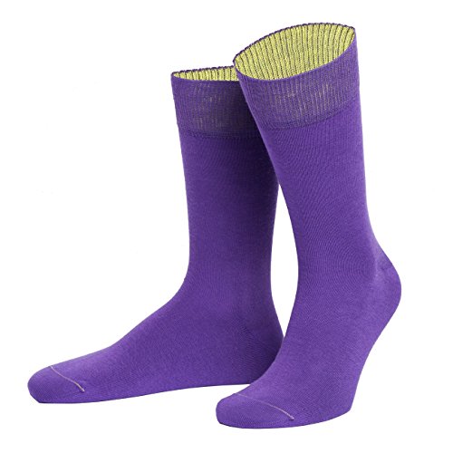 von Jungfeld - Herren Socken/Strumpf Herrensocken Baumwolle 1 Paar 42-44 lila von von Jungfeld