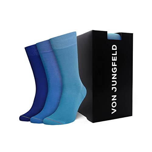 von Jungfeld® Socken Herren 39-42 / Bunte Socken für den Alltag oder als Business Socken/Als Geschenk für Männer/Unsere Herren Socken 39-42 sind ideal als Geschenk Idee von von Jungfeld