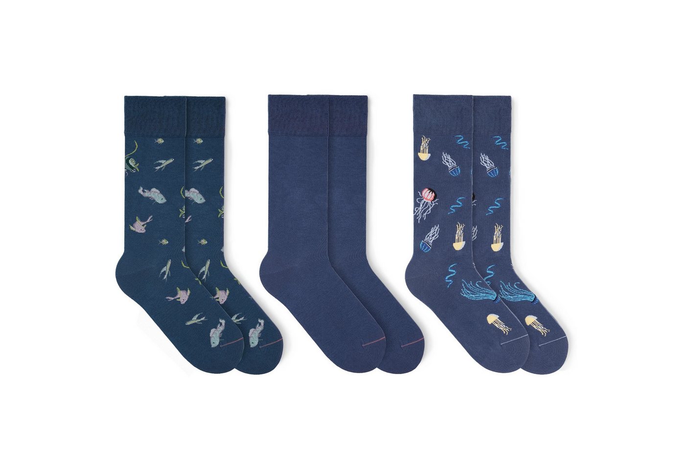 von Jungfeld Socken Classic & Icons Socken Bundle Bio-Baumwolle 35-46 (3-Paar, 3 Paar) von von Jungfeld