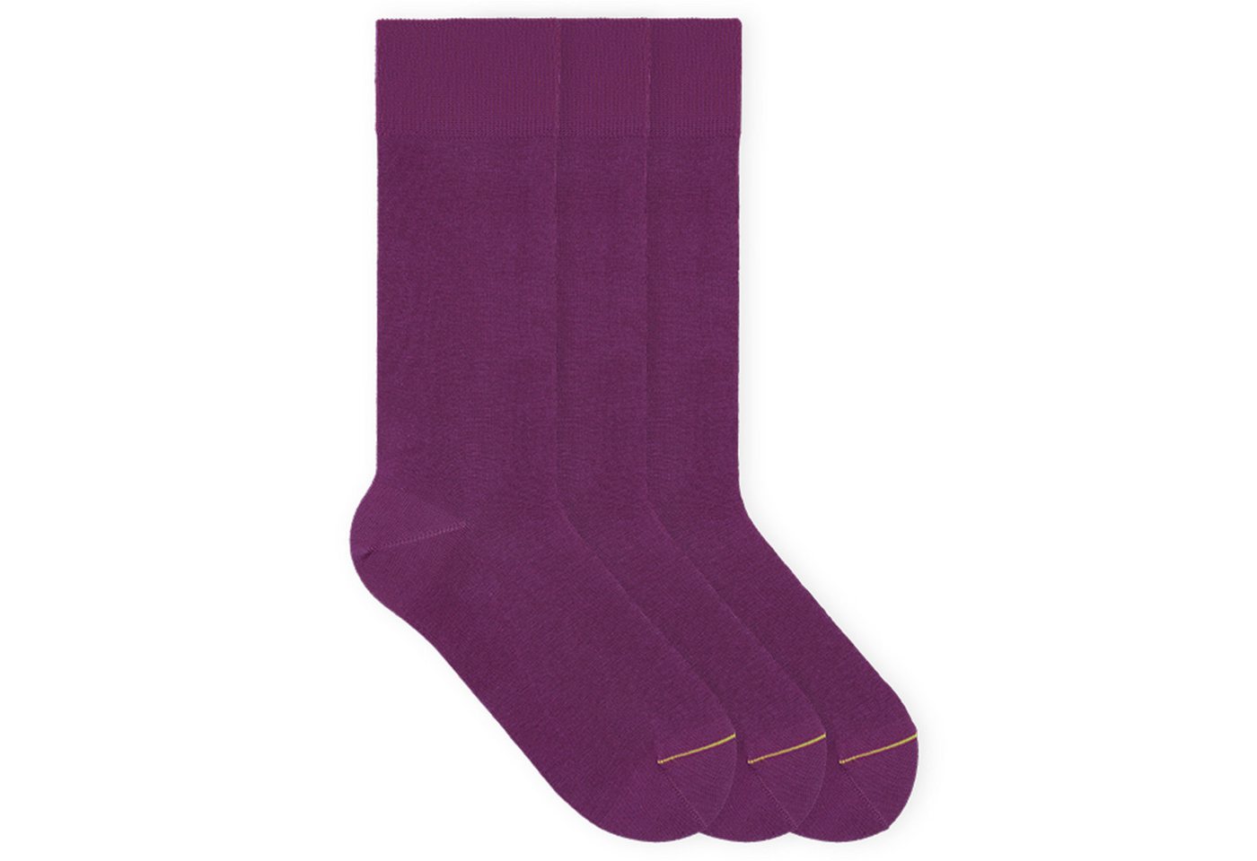 von Jungfeld Socken Colour Baumwoll-Mischung 35-46 Unisex (3-Paar, 3 Paar) Einfarbige hohe Socken aus Bio-Baumwolle von von Jungfeld