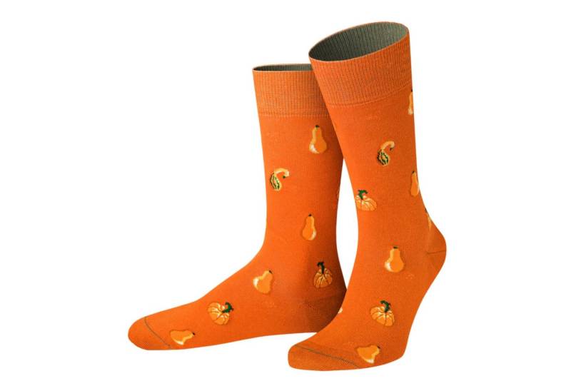von Jungfeld Socken Kürbis Icon Baumwoll-Mischung 35-46 Unisex (1-Paar, 1 Paar) Motivsocken aus Bio-Baumwolle von von Jungfeld