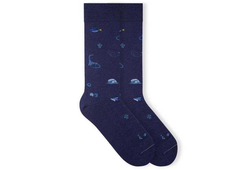von Jungfeld Socken Signature Icons Baumwoll-Mischung 35-46 Unisex (1-Paar, 1 Paar) Motivsocken Hiking Icons von von Jungfeld