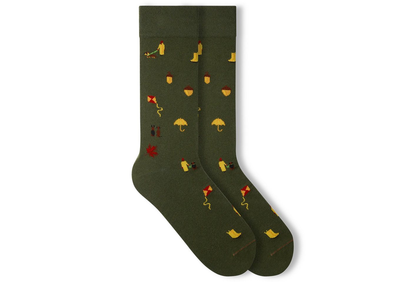 von Jungfeld Socken Signature Icons Baumwoll-Mischung 35-46 Unisex (1-Paar, 1 Paar) Motivsocken Hiking Icons von von Jungfeld