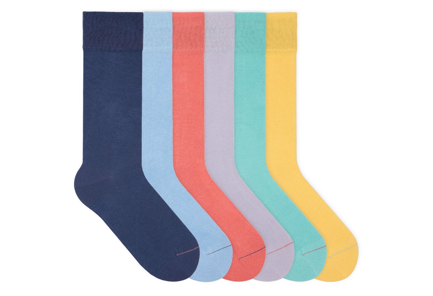 von Jungfeld Socken Signature Bio-Baumwolle 35-46 Unisex (6-Paar, 6 Paar) Lange Socken aus Bio-Baumwolle von von Jungfeld