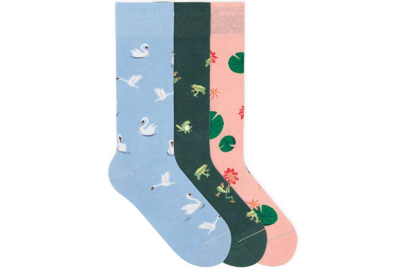 von Jungfeld Socken Signature Icons Set Bio-Baumwolle 35-46 Unisex (3-Paar, 3 Paar) von von Jungfeld