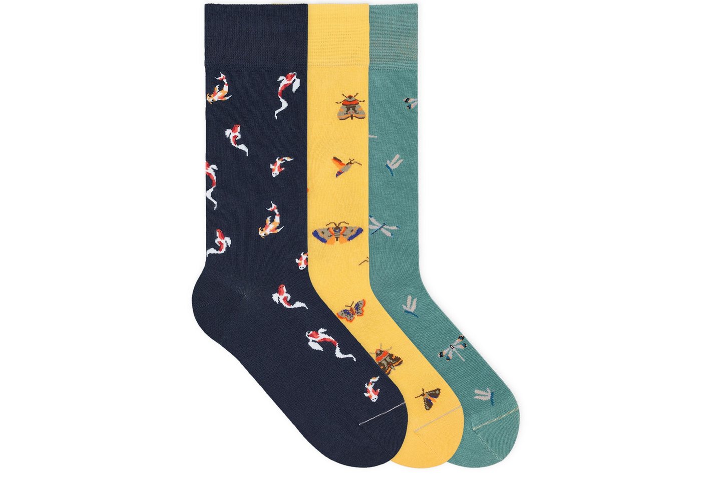 von Jungfeld Socken Signature Icons Set Bio-Baumwolle 35-46 Unisex (3-Paar, 3 Paar) von von Jungfeld