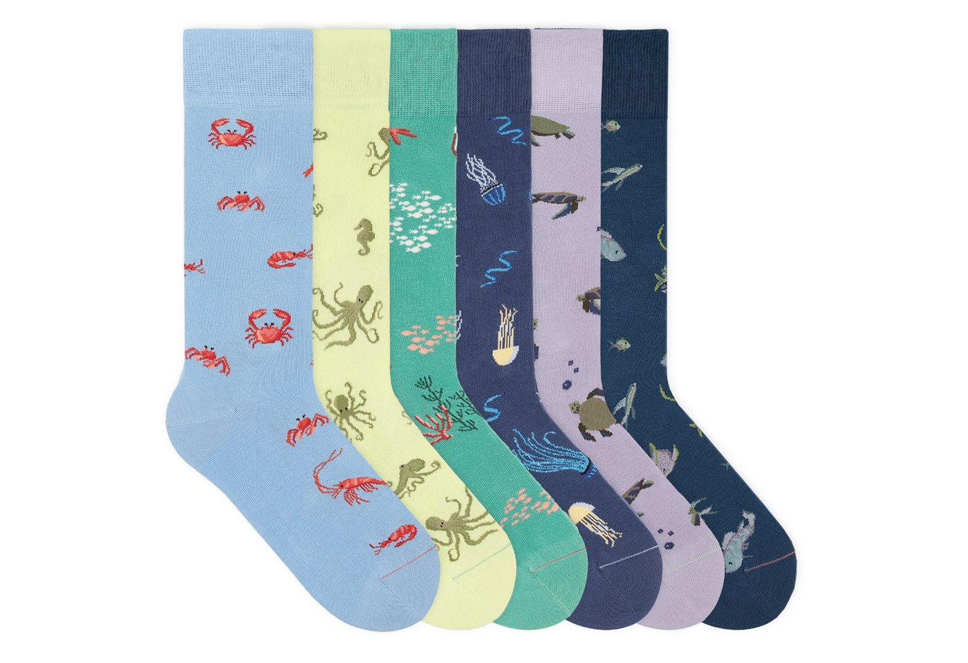 von Jungfeld Socken Signature Icons Set Bio-Baumwolle 35-46 Unisex (6-Paar, 6 Paar) von von Jungfeld