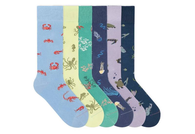 von Jungfeld Socken Signature Icons Set Bio-Baumwolle 35-46 Unisex (6-Paar, 6 Paar) von von Jungfeld