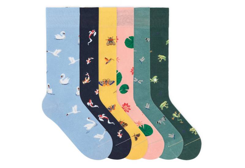 von Jungfeld Socken Signature Icons Set Bio-Baumwolle 35-46 Unisex (6-Paar, 6 Paar) von von Jungfeld